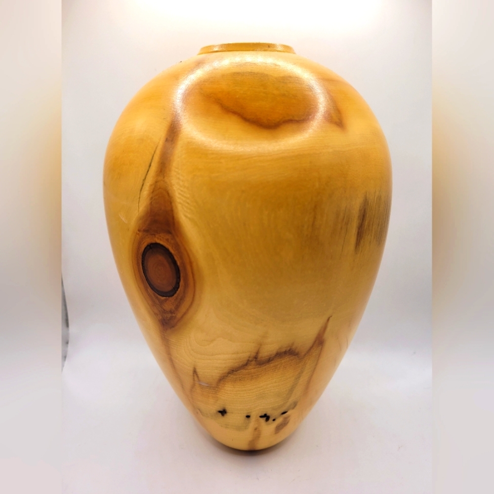 Organic Modern Hand Turned Wood Vase